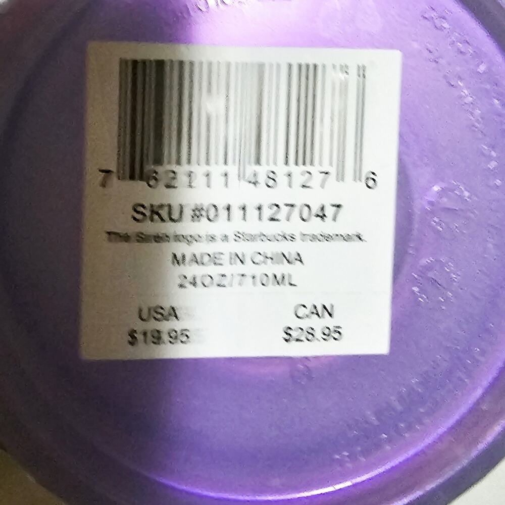 Starbucks New RARE Icy Lilac Iridescent Holiday 2021 Studded 24 oz Venti tumbler - Picture 10 of 12